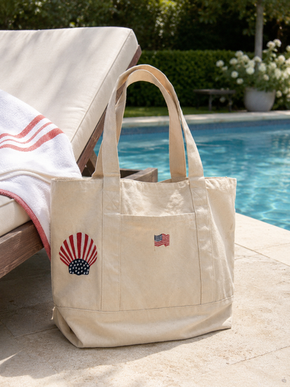 The Jetty Carryall - Red, White and Blue Crab