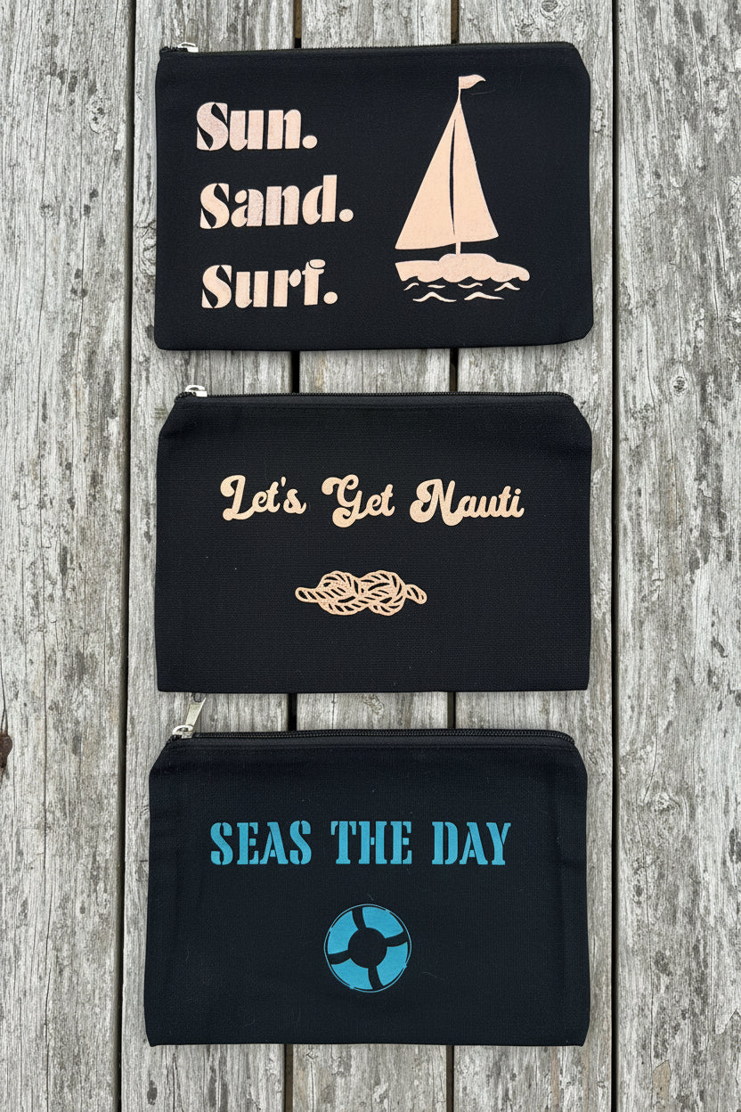 Medium Beachy Pouch (Black)