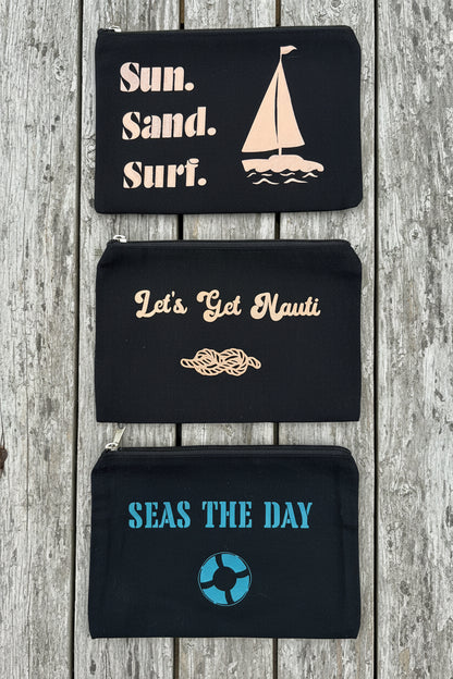 Medium Beachy Pouch (Black)