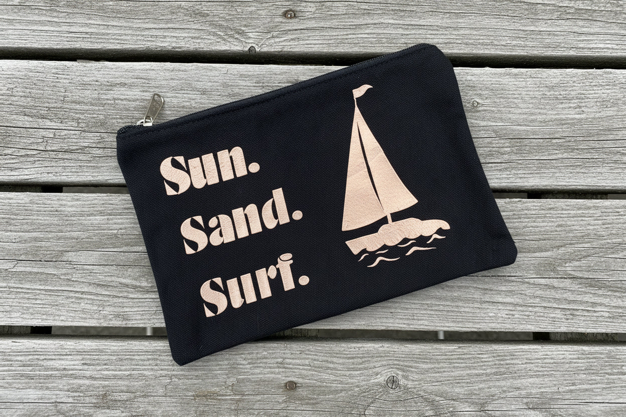 Medium Beachy Pouch (Black)