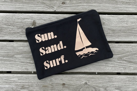 Medium Beachy Pouch (Black)